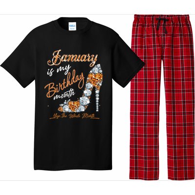 January Is My Birthday The Whole Month Diamond Pajama Set