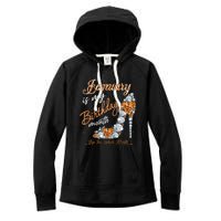 January Is My Birthday The Whole Month Diamond Women's Fleece Hoodie