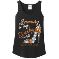 January Is My Birthday The Whole Month Diamond Ladies Essential Tank