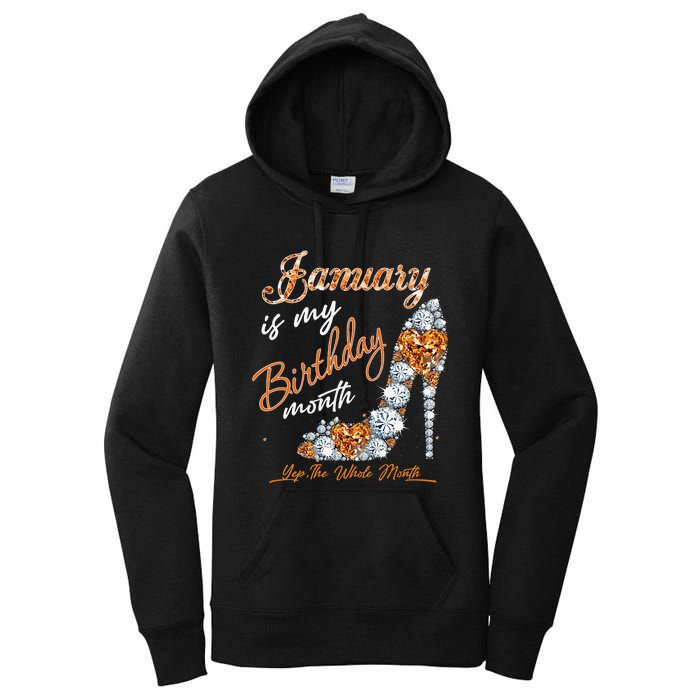 January Is My Birthday The Whole Month Diamond Women's Pullover Hoodie