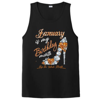 January Is My Birthday The Whole Month Diamond PosiCharge Competitor Tank