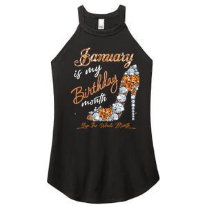 January Is My Birthday The Whole Month Diamond Women's Perfect Tri Rocker Tank