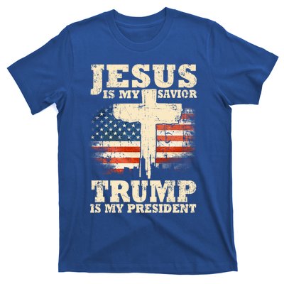 Jesus Is My Savior Trump Is My President Trump Supporter Gift T-Shirt