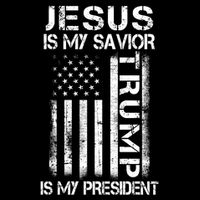 Jesus Is My Savior Trump Is My President Christian Stripe Pom Pom Beanie