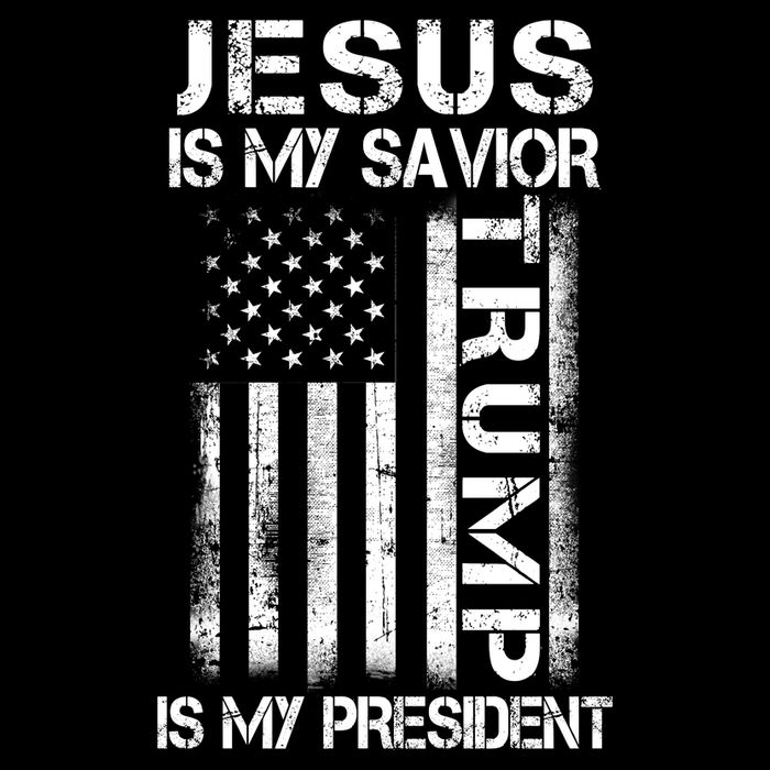 Jesus Is My Savior Trump Is My President Christian Stripe Pom Pom Beanie