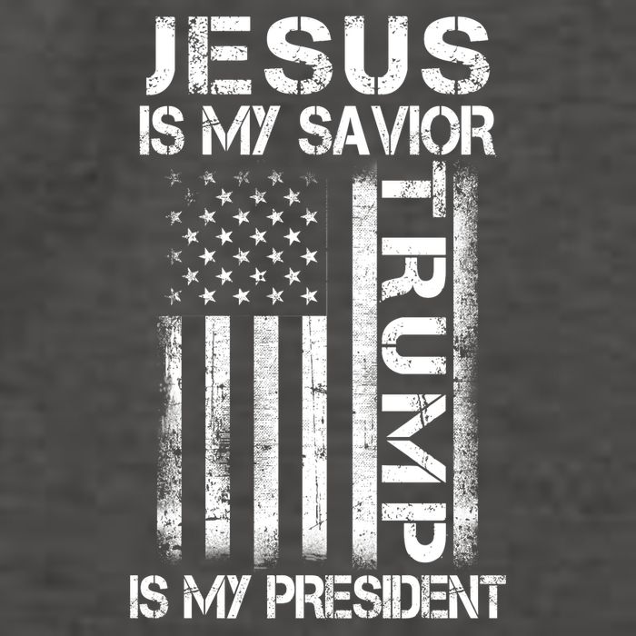 Jesus Is My Savior Trump Is My President Christian Vector Backpack