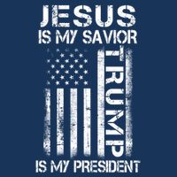 Jesus Is My Savior Trump Is My President Christian 16 in Basic Backpack