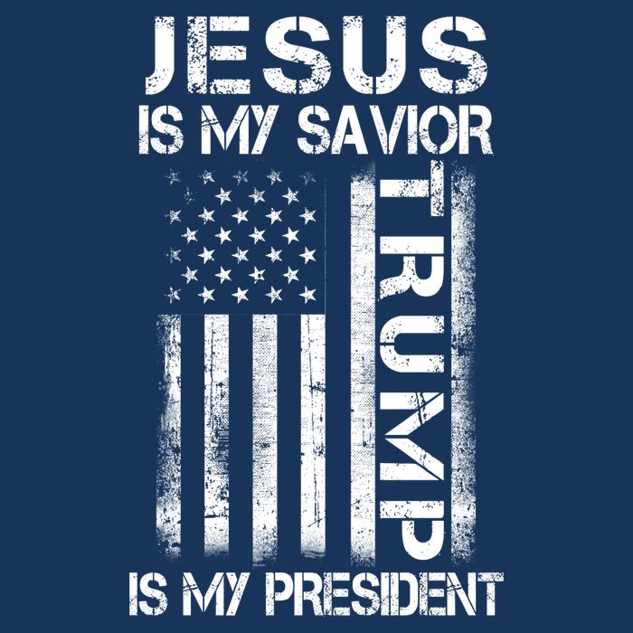 Jesus Is My Savior Trump Is My President Christian 16 in Basic Backpack