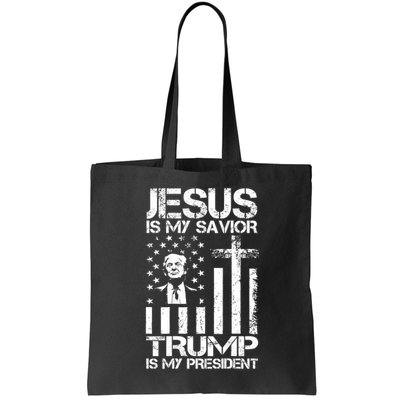Jesus Is My Savior Trump Is My President Trump Flag  Bag