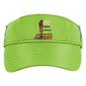 Juneteenth Is My Independence Day African Black Freedom Cool Gift Adult Drive Performance Visor