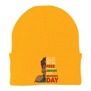 Juneteenth Is My Independence Day African Black Freedom Cool Gift Knit Cap Winter Beanie