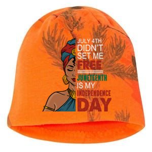 Juneteenth Is My Independence Day African Black Freedom Cool Gift Kati - Camo Knit Beanie