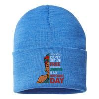 Juneteenth Is My Independence Day African Black Freedom Cool Gift Sustainable Knit Beanie