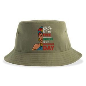 Juneteenth Is My Independence Day African Black Freedom Cool Gift Sustainable Bucket Hat