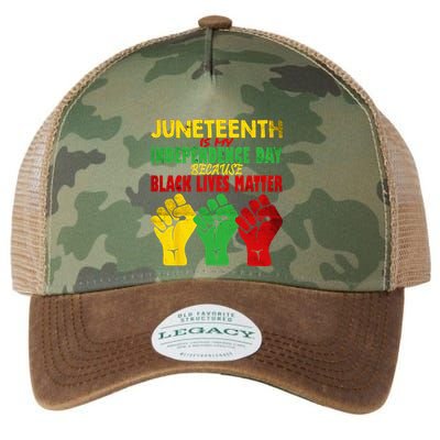 Juneteenth Is My Independence Day Free ish since 1865 Legacy Tie Dye Trucker Hat