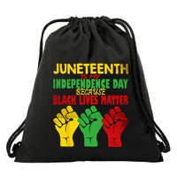 Juneteenth Is My Independence Day Free ish since 1865 Drawstring Bag
