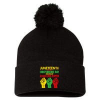 Juneteenth Is My Independence Day Free ish since 1865 Pom Pom 12in Knit Beanie