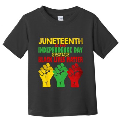 Juneteenth Is My Independence Day Free ish since 1865 Toddler T-Shirt