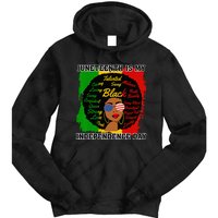 Juneteenth Is My Independence Day Black Black Queen Tie Dye Hoodie