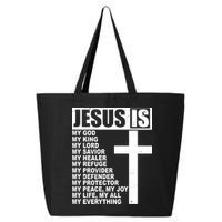 Jesus Is My Everything Christianity Cross 25L Jumbo Tote