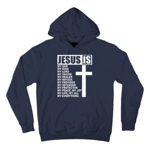 Jesus Is My Everything Christianity Cross Tall Hoodie