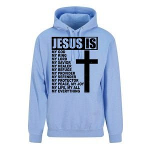 Jesus Is My Everything Christianity Cross Unisex Surf Hoodie