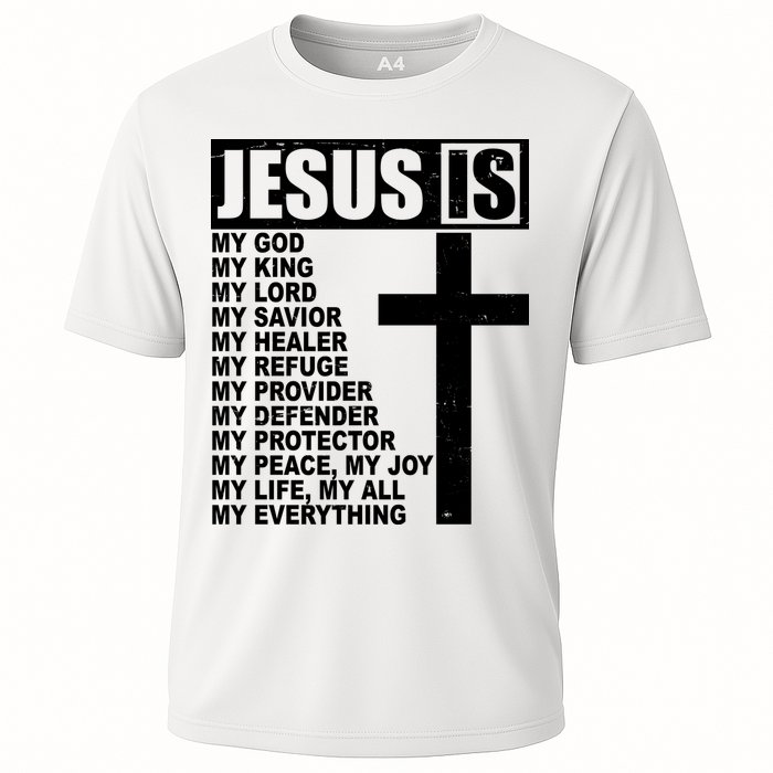 Jesus Is My Everything Christianity Cross Cooling Performance Crew T-Shirt