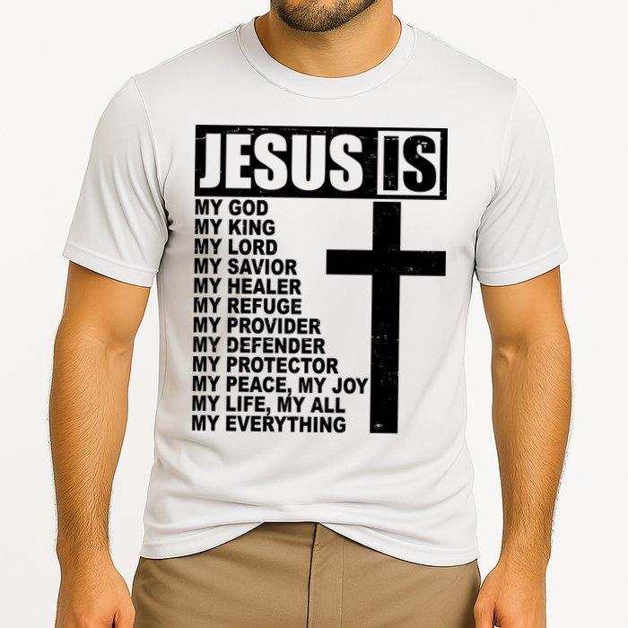 Jesus Is My Everything Christianity Cross Cooling Performance Crew T-Shirt