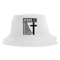 Jesus Is My Everything Christianity Cross Sustainable Bucket Hat