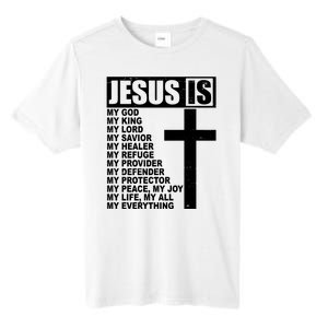 Jesus Is My Everything Christianity Cross Tall Fusion ChromaSoft Performance T-Shirt