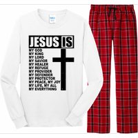 Jesus Is My Everything Christianity Cross Long Sleeve Pajama Set