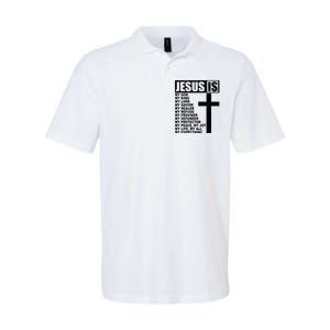 Jesus Is My Everything Christianity Cross Softstyle Adult Sport Polo