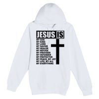 Jesus Is My Everything Christianity Cross Premium Pullover Hoodie