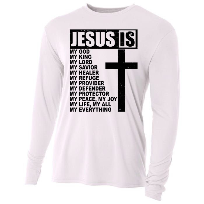 Jesus Is My Everything Christianity Cross Cooling Performance Long Sleeve Crew