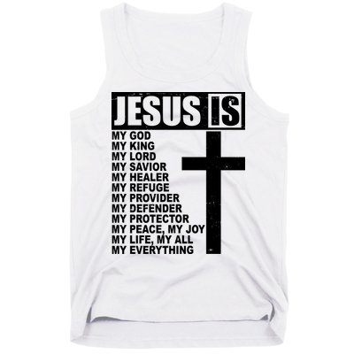 Jesus Is My Everything Christianity Cross Tank Top
