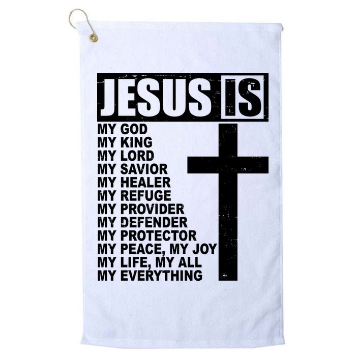 Jesus Is My Everything Christianity Cross Golf Towel