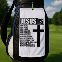 Jesus Is My Everything Christianity Cross Golf Towel