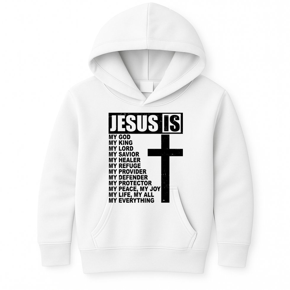 Jesus Is My Everything Christianity Cross Kids Hoodie
