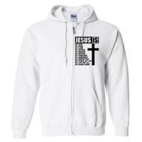 Jesus Is My Everything Christianity Cross Full Zip Hoodie