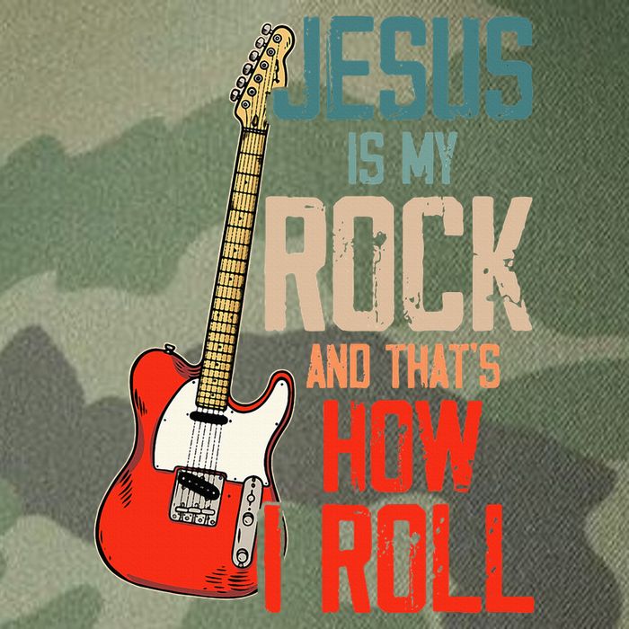 Jesus Is My Rock And That Is How I Roll Christian Legacy Tie Dye Trucker Hat