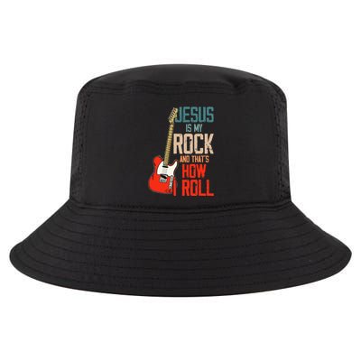 Jesus Is My Rock And That Is How I Roll Christian Cool Comfort Performance Bucket Hat