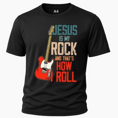 Jesus Is My Rock And That Is How I Roll Christian Performance Shirt