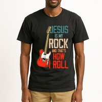 Jesus Is My Rock And That Is How I Roll Christian Tall T-Shirt