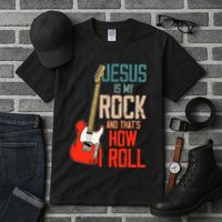 Jesus Is My Rock And That Is How I Roll Christian Tall T-Shirt