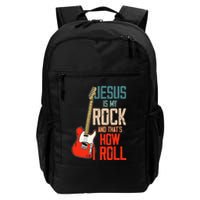 Jesus Is My Rock And That Is How I Roll Christian Backpack