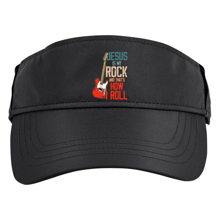 Jesus Is My Rock And That Is How I Roll Christian Adult Drive Performance Visor
