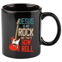 Jesus Is My Rock And That Is How I Roll Christian 11oz C Handle Ceramic Mug