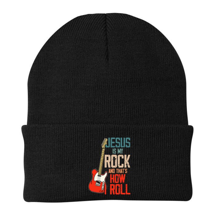 Jesus Is My Rock And That Is How I Roll Christian Beanie