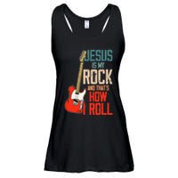 Jesus Is My Rock And That Is How I Roll Christian Ladies Essential Flowy Tank