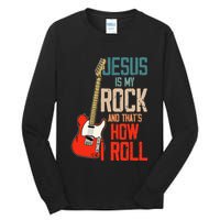 Jesus Is My Rock And That Is How I Roll Christian Tall Long Sleeve T-Shirt